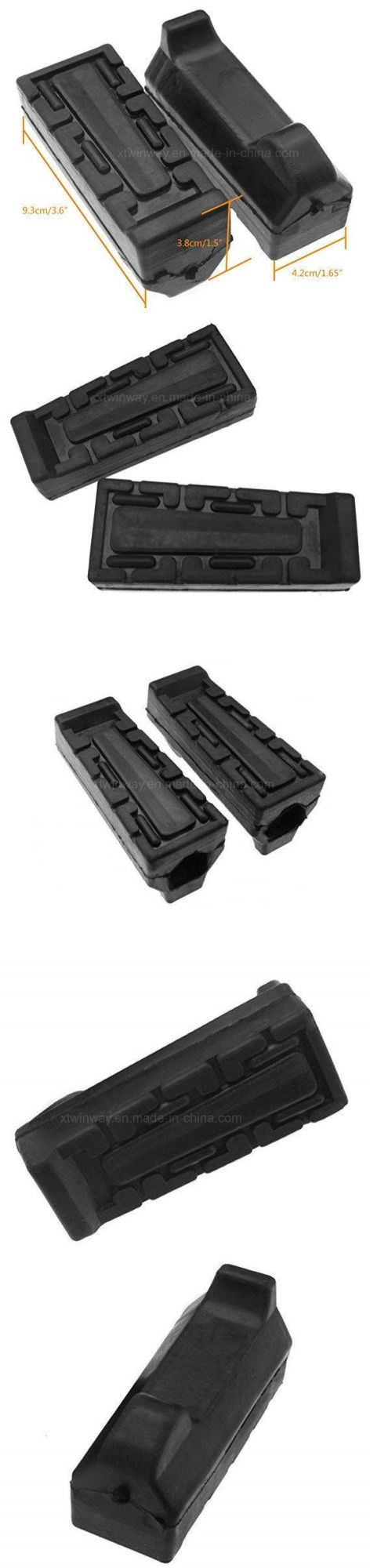 Ybr125 Motorcycle Black Footrest Rubber Cover Pedal Motorcycle Parts