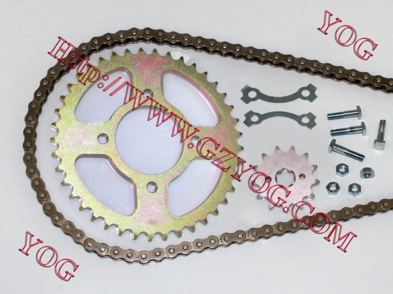 Motorcycle Parts Motorcycle Chain Sprocket Set for Honda Cg125 Cg150