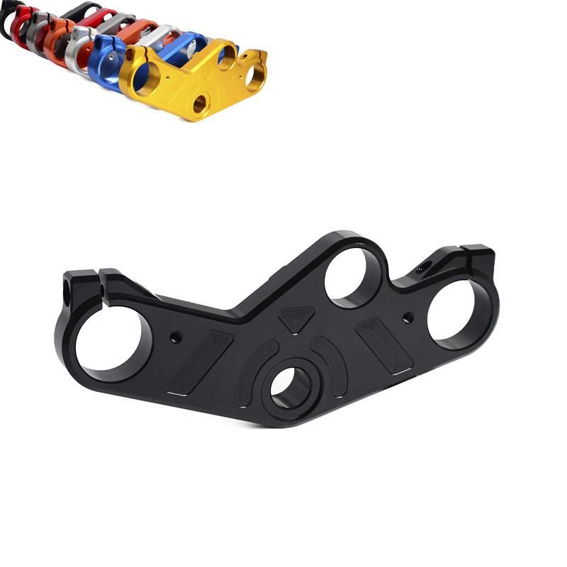 Custom Design CNC Aluminum Motorcycle Triple Tree Clamp with Anodizing