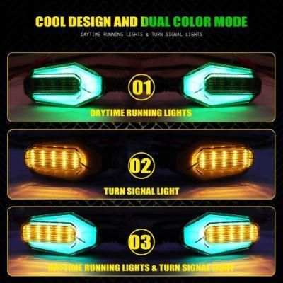 LED SMD Front Rear Turn Signals Light Blinker Blue Indicator Custom Mototcycle Lamps