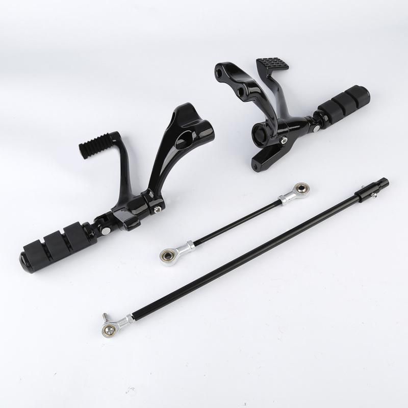 Xf2906c19-B Black Forward Controls Kit Peg Levers Linkages for Harley Sportster 2014-2020
