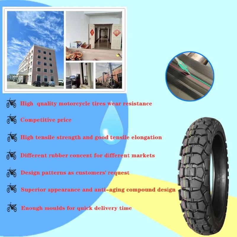 Natural Rubber 6pr Kenya Motorcycle Tyre for Mexico Market (3.25-18)
