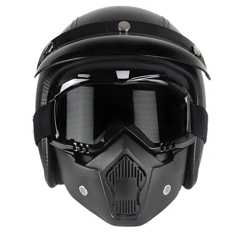 Half Face of Helmet with Mask