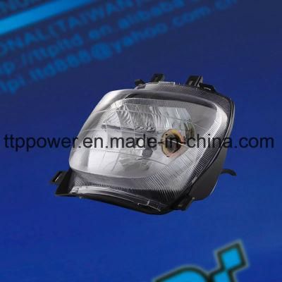 Electirc Parts Motorcycle Spare Parts Electric Headlight, PP Headlamp with Bulb 12V35/35W