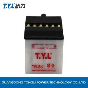 Yb2.5L-C 12V2.5ah White Color Water Motorcycle Battery Factory Price
