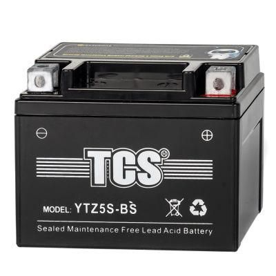 TCS Sealed Maintenance Free Motorcycle Battery for Common motorcycle (YTZ5S-BS)