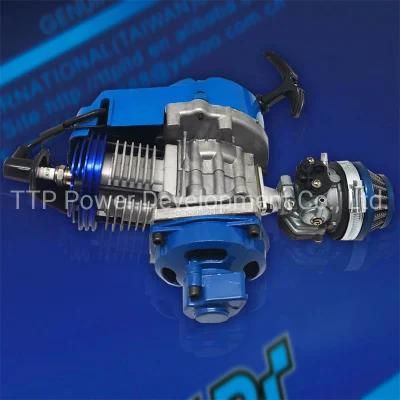 Air Cooled Pull Starting Motorcycle Pocket Bike Engine Assembly Blue 49/50cc