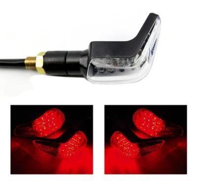 Black Front Rear Light Kit 41mm Fork Clamp Motorcycle LED Turn Signal Kit