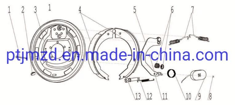 Motorcycle Brake Shoes, Automobile Parts, Motorcycle Parts-Cn125