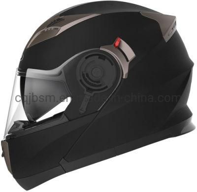 Cqjb Motorcycle Modular Full Face Helmet DOT Approved Motorbike Casco Moto Moped Street Bike Racing Helmet with Sun Visor Bluetooth Space Adult