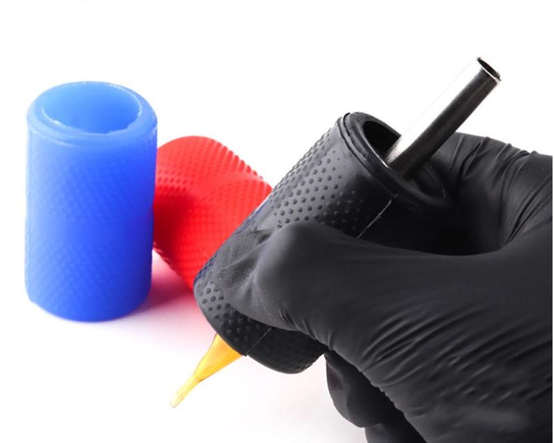 Custom Soft Silicone Gel Rubber Durable Antiskid Tattoo Tube/Pen/Grip Sleeve/Covers