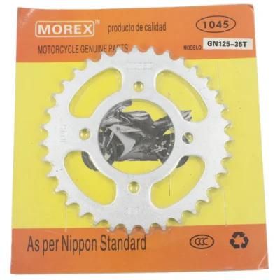 Motorcycle Spare Parts Accessories Original Morex Genuine Main Chain Sprocket Kit for Suzuki Gn-125