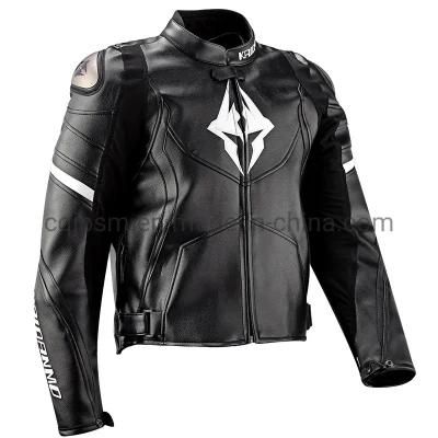 Cqjb Riding Clothing Leather Suit Men and Women Heavy Machine Racing Winter Warm Knight Waterproof and Anti-Fall Motorcycle Clothing