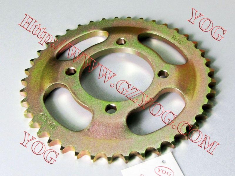 Yog Motorcycle Parts Rear Chain Sprocket for Cg125 Gn125 GS125