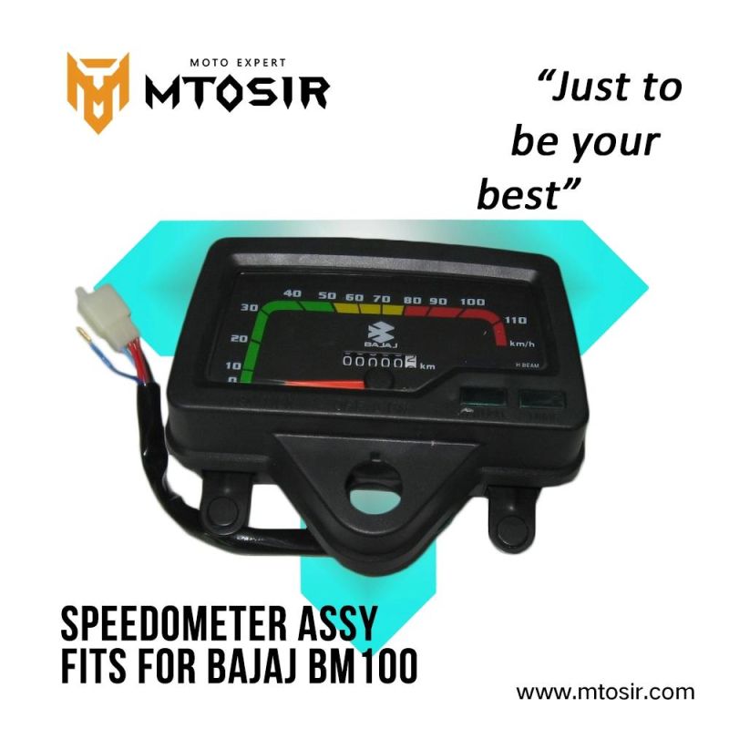 Mtosir Motorcycle Part Bajaj Bm100 Speedometer Assy High Quality Professional Motorcycle Speedometer Assy