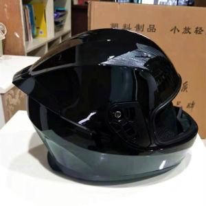 High Strength Engineering ABS Full Face Motorcycle Helmet Brilliant Black
