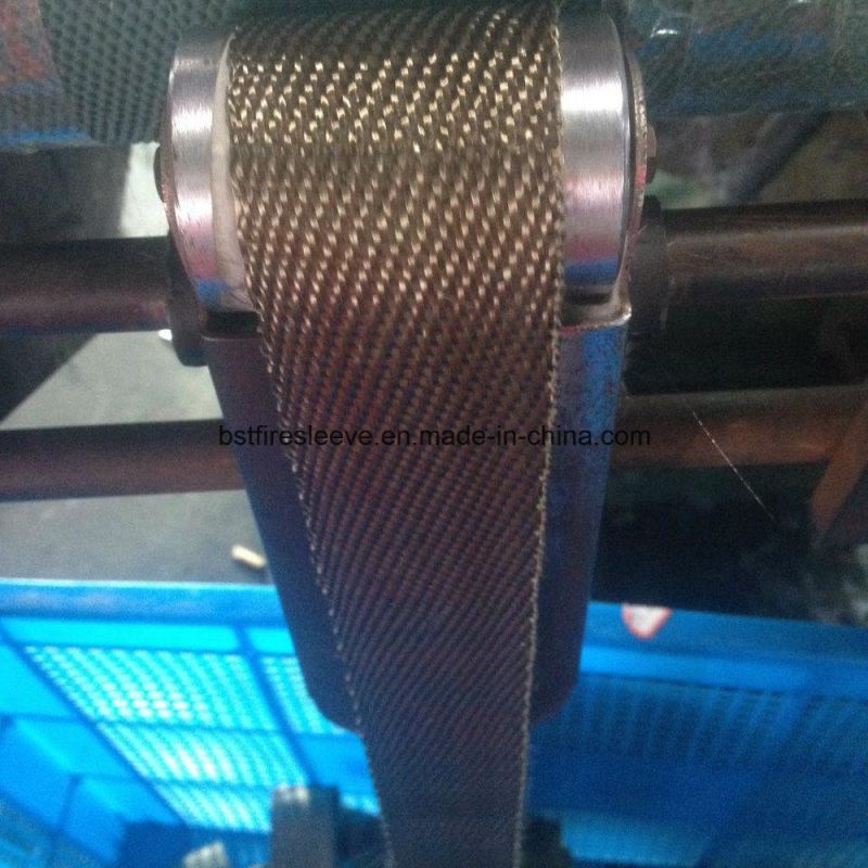 China Factory Exhaust Pipe High Temperature Lava Black Fiberglass Heat Shield Protection Muffler Insulation Wrap Titanium