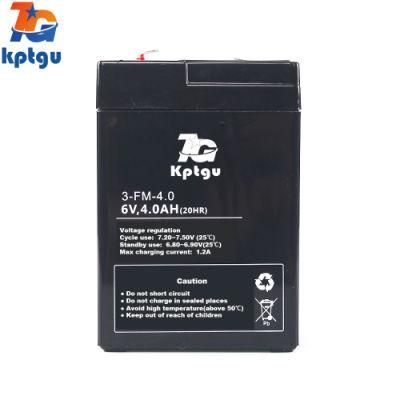 6V4ah AGM Scooter Battery Rechargeable Lead Acid Motorcycle Battery with IAF MSDS Certification