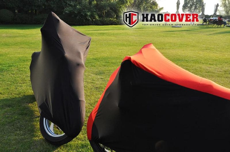 Luxury Motorcycle Cover Indoor Use Perfect Fit Soft Feeling Stretch Material