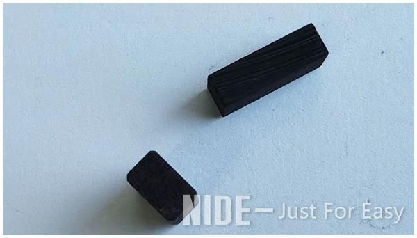 High Purity Graphite Carbon Brush Block for Motor Parts Electrode Carbon Crystal Block 12*18*60