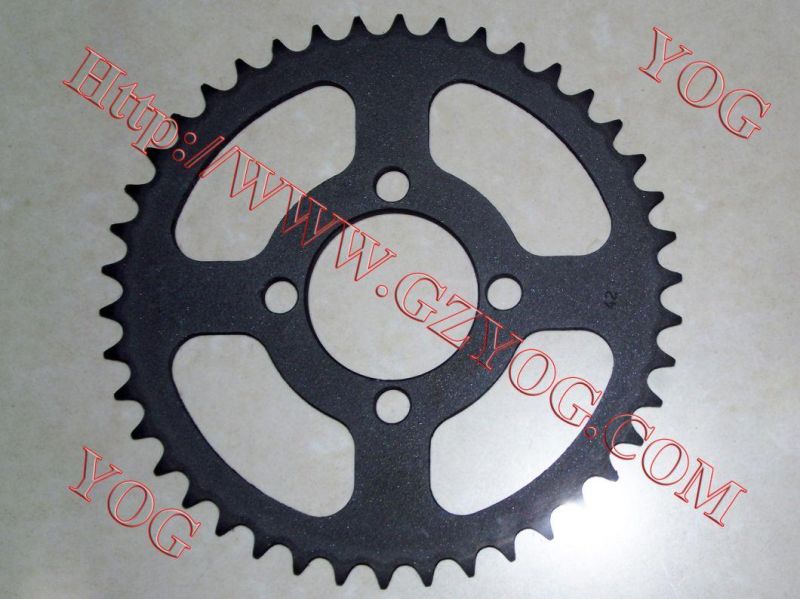 Yog Motorcycle Spare Parts Rear Sprocket for Ax100 Bajaj Bm100/150 Tvs Star