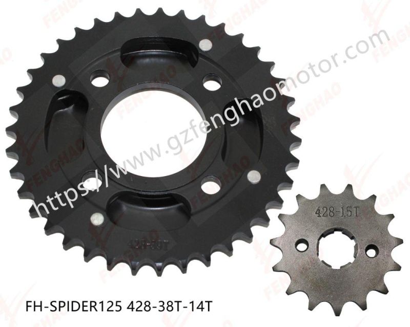 Motorcycle Parts High Quality Sprocket Kit Bajaj Boxer100/Zongshen Spider125