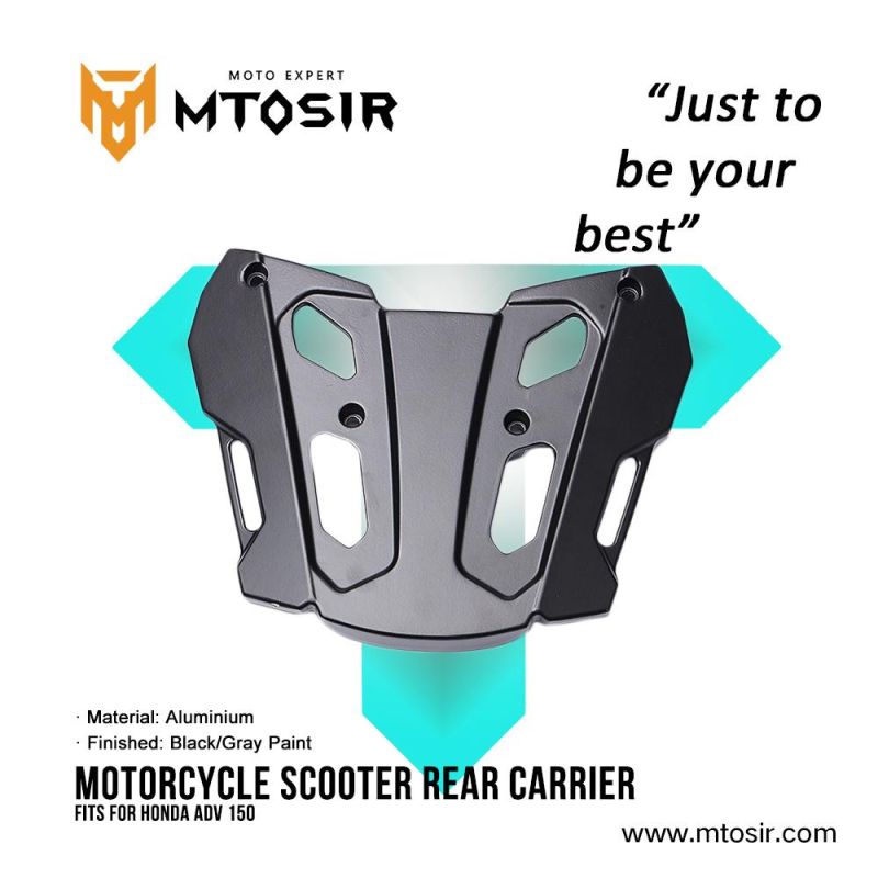 Mtosir Motorcycle Spare Parts Scooter Rear Carrier Adv150 Black/Gray Paint High Quality Professional Rear Carrier for Honda 