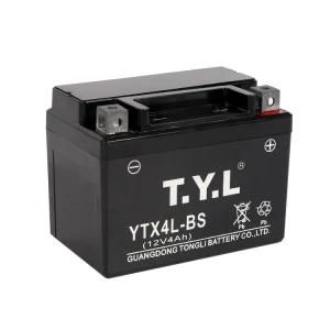 High Quality Ytx4 12V4ah Sealed Mf Lead-Acid Gel Motorcycle Battery