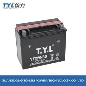 Ytx20-BS Dry Charged Mf Battery/Motorcycle Parts/Motorcycle Battery 12V20ah Motorcycle Parts