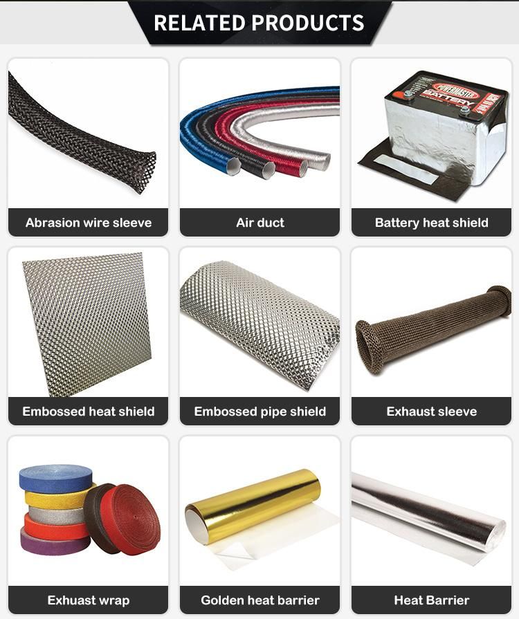 High Temperature Heatshield Products for Automotive Muffler Insulation Tape Egr Hose Protection Heat Wrap Exhaust Tape