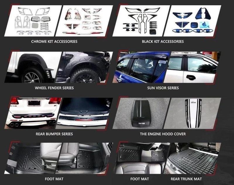 Chrome Side Body Molding for Mitsubishi Pajero Sport 2016-on