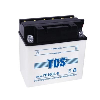TCS Motorcycle Battery Dry Charged Lead Acid Battery YB16CL-B