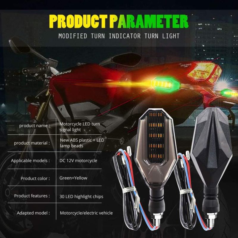 Motorcycle Indicators Flowing Turn Signal Brake Lights Water Lamp