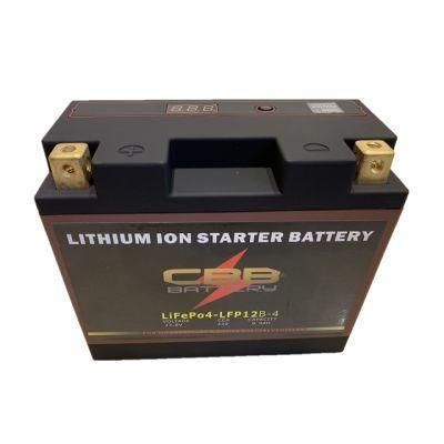 12.8V Motorcycle Battery 8ah 420CCA LiFePO4 Starter Motorbike Battery LFP12b-4