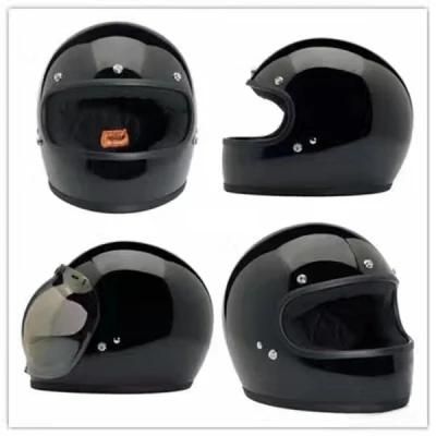 Motorcycle Helmet Retro Cafe Racer Vespa Open Face Kask Full Face Casco Moto Modular Moto Helmet DOT