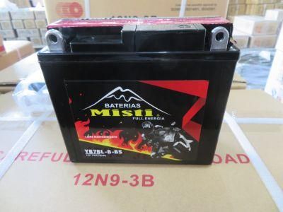 Yb7bl-BS 12V7ah Dry Charged Maintenance Free Lead Acid Battery VRLA Battery Solar Battery Dry Charged Battery Motorcycle Battery