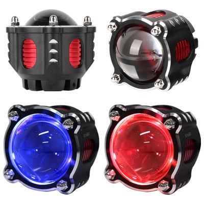 Dual Color Plate K4LED Laser Beam Bba Lens Headlight High Beam Gun Auto Beam Laser Motorcycle High Beam Lamp