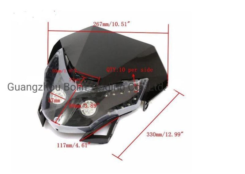 Universal 12V LED Motorcycle Head Light Lamp
