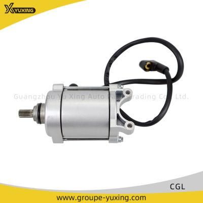 Silvery Aluminium Motorcycle Enging Part Motorcycle Starting Motor