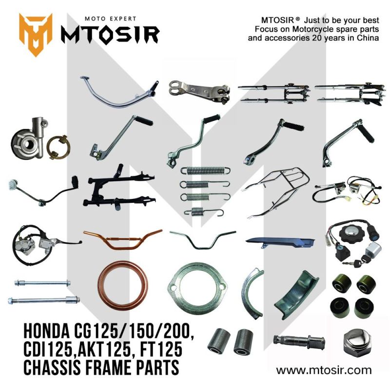 Mtosir Honda Cg125 150 200, Cdi125, Akt125, FT125 Kick Starter Armmotorcycle Parts High Quality Motorcycle Spare Parts Chassis Frame Parts Kick