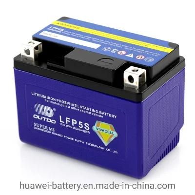 Outdo Lithium Battery for Motorcycle Battery Hlfp5s
