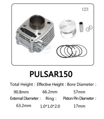 Motorcycle Spare Parts Cylinder Block Piston Ring Kit for BAJAJ PULSAR150 UG4 PULSAR 180 UG4