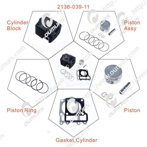 Motorcycle Engine Spare Part Cylinder Complete for YAMAHA Libero110-10370604101