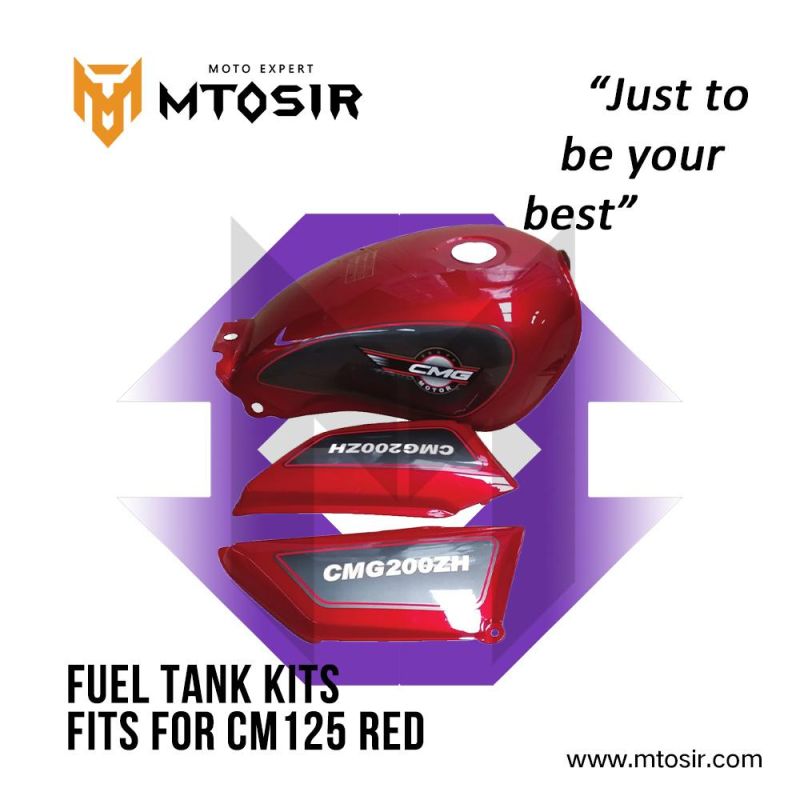 Mtosir Motorcycle Fuel Tank Kits Cm-3W Red Side Cover Motorcycle Spare Parts Motorcycle Plastic Body Parts Fuel Tank