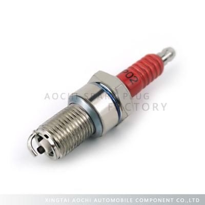 Cheap Red Bright Nickel Motorcycle Spare Parts Spark Plug (F5TC)