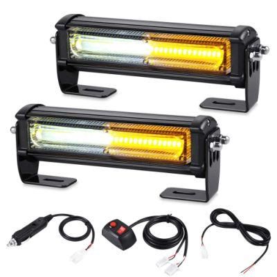 Waterproof Surface Mount and Grille Flashing Warning COB LED Amber White Strobe Light