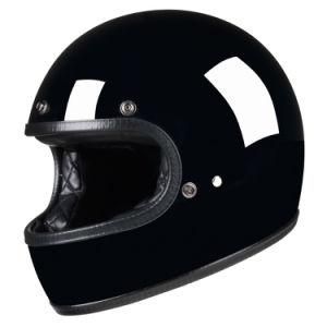 DOT Approved Fiberglass/ABS Full Face Motorcycle Helmet Leather Lining Comfortable