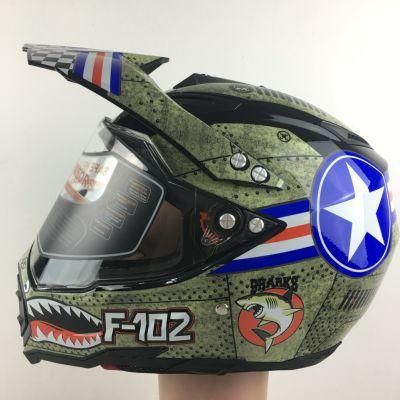 Fashion New Designed Cross DOT Motorcycle Casco Plastic Helmet for Motorcycle