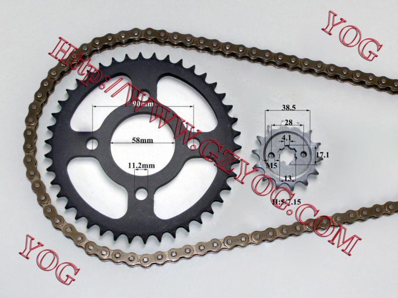 Motorcycle Spare Parts Chain System for Dy100