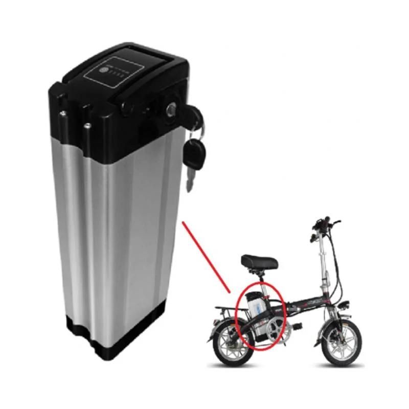 OEM Available Silver Fish E-Bike Battery 24V 10ah Over 1000 Cycle with CE/Un38.3 Lithium Iron E-Bicycle Battery